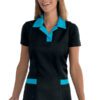 Casacca Donna Trinidad Nero e Turchese