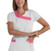 Casacca Donna Malibù Bianco e Fuxia