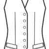 Gilet Donna Lungo Blu - immagine 2