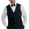 Gilet Unisex Bottoni Gemelli Nero