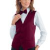 Gilet Unisex Bottoni Gemelli Bordeaux
