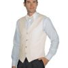 Gilet Unisex Bottoni Gemelli Crema