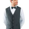 Gilet Unisex Bottoni Gemelli Gessato