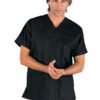Casacca Unisex Collo a V Nero 125 gr