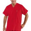 Casacca Unisex Collo a V Rosso