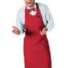 Grembiule Pettorina Unisex Sommelier Rosso