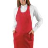 Grembiule Pettorina Unisex Sommelier Rosso Short