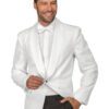 Giacca Uomo Scialle Monopetto Bianco
