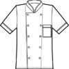 Giacca Cuoco Unisex Alicante Bianco e Tricolore - immagine 2