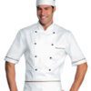 Giacca Cuoco Unisex Alicante Bianco e Tricolore