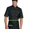 Giacca Cuoco Unisex Alicante Nero e Mela