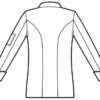 Giacca Cuoco Unisex Alabama Slim Bianco Stretch - immagine 3