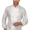 Giacca Cuoco Unisex Alabama Slim Bianco Stretch