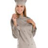 Giacca Cuoco Donna Lady Chef Tortora