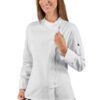 Giacca Cuoco Donna Lady Zip Bianco