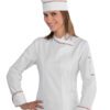Giacca Cuoco Donna Snaps Bianco e Tricolore