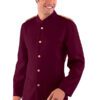 Giacca Uomo Coreana Bordeaux con Trecce