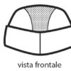 Cappello a Bustina Unisex Bianco con Rete - immagine 2