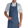 Grembiule Pettorina con Tasca Jeans