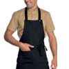 Grembiule Pettorina Unisex Martinica Nero