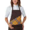 Grembiule Pettorina Unisex Lollipop Moro e Tartan 413