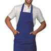 Grembiule Pettorina Unisex Champagne Blu Cina