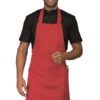 Grembiule Pettorina Unisex Champagne Rosso