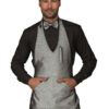 Grembiule Pettorina Bistro Lurex Silver