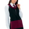 Grembiule Pettorina Madeira Nero e Bordeaux