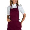 Grembiule Pettorina Unisex Ischia Bordeaux