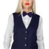 Gilet Unisex Bottoni Gemelli Blu