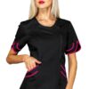 Casacca Donna Babilonia Nero e Fuxia