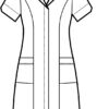Camice Donna Firenze Grigio con Grembiule - immagine 2