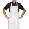 Grembiule Pettorina Unisex Bombay Extra Large Bianco