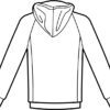 Felpa Unisex Zip e Cappuccio Nero - immagine 5