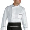 Giacca Cuoco Uomo Bilbao Bianco e Nero Cotone
