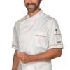 Giacca Cuoco Uomo Dubai Bianco e Tricolore
