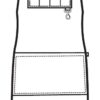 Grembiule Pettorina Bristol Nero e Ecopelle - immagine 3